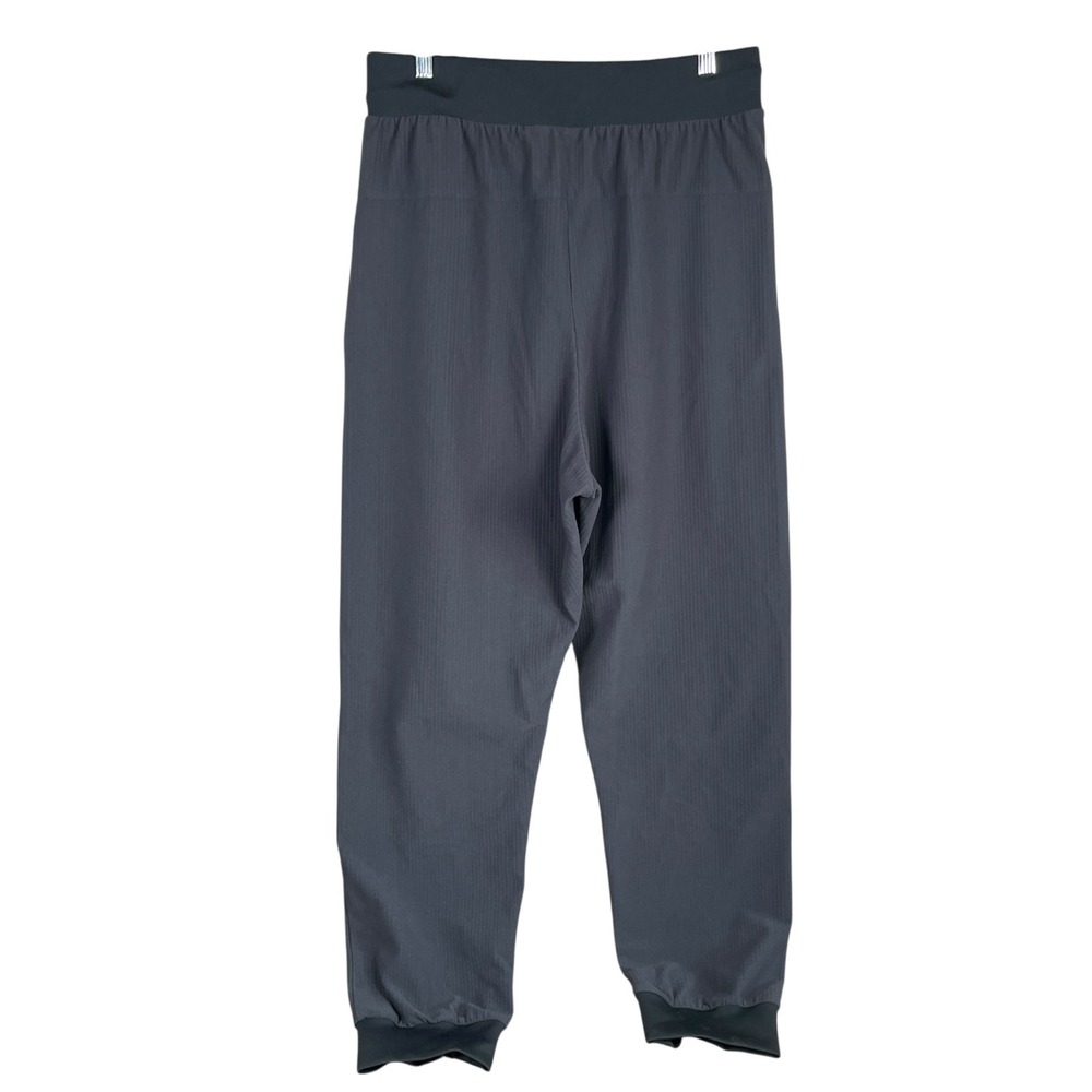NEW Adidas Basketball‎ Track Pants Mens M Carbon Gray Waffle Knit Stretch $100 - Picture 4 of 5